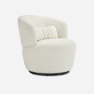 Amber Bouclé Swivel Chair