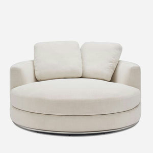 Hamilton Round Performance Fabric Swivel 1.5 Seater Armchair